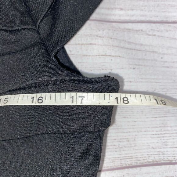 Max and Cleo midi bodycon layered dress w/cap sleeves black sz 10 - Picture 9 of 12